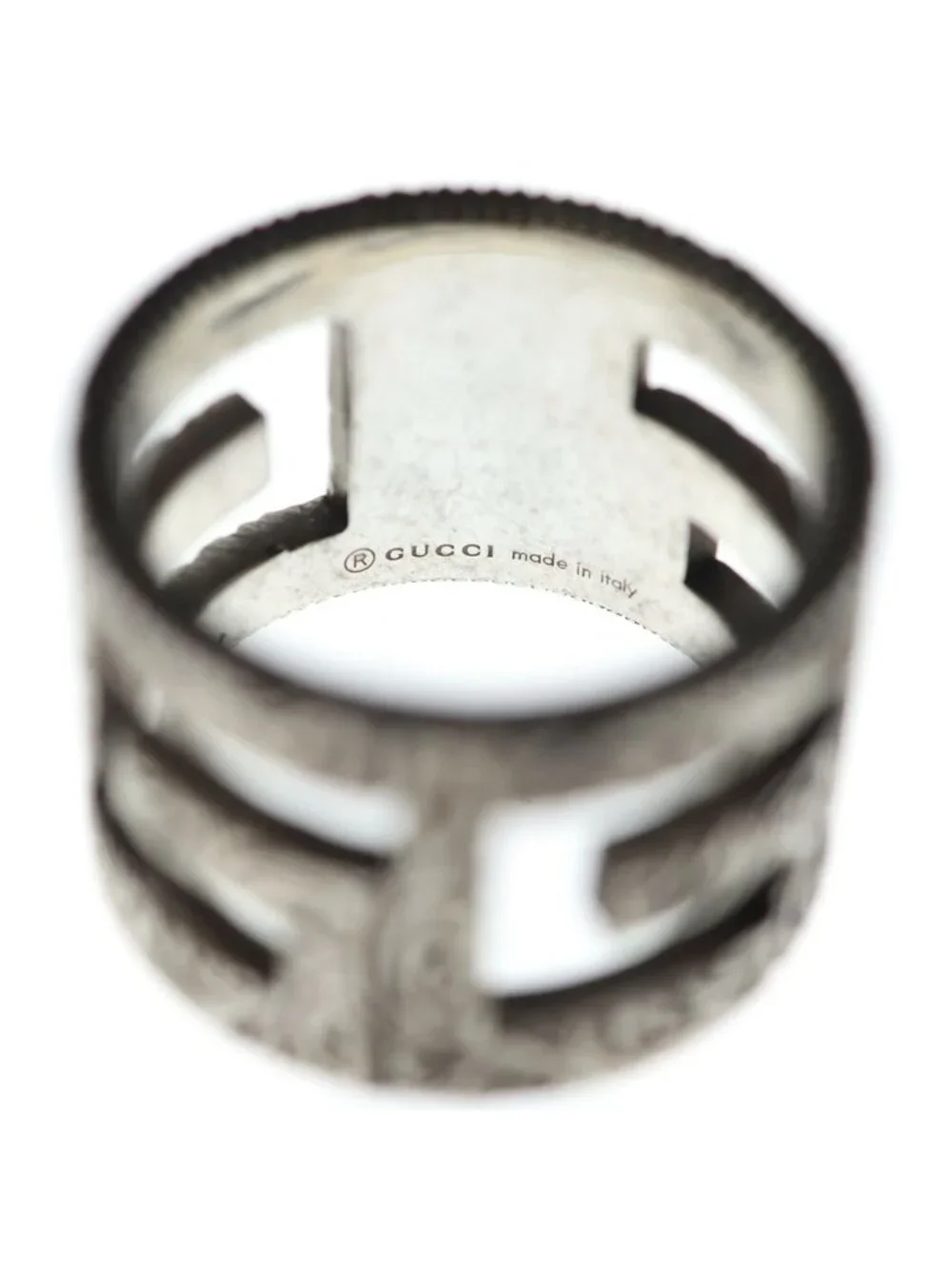 Gucci Cube Sterling Silver Ring